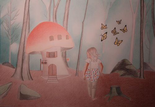 85.196.das klein Mädchen und das Pilzhaus(the little girl and mushroom house)_klein.jpg